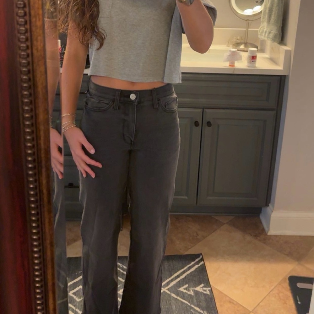 SO Gray Flare Wide Leg Jeans NWT